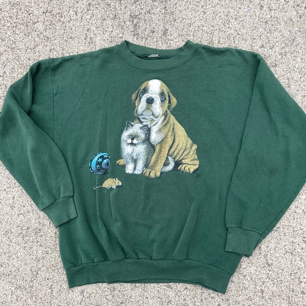 Vintage Dog/Cat/Mouse Crewneck